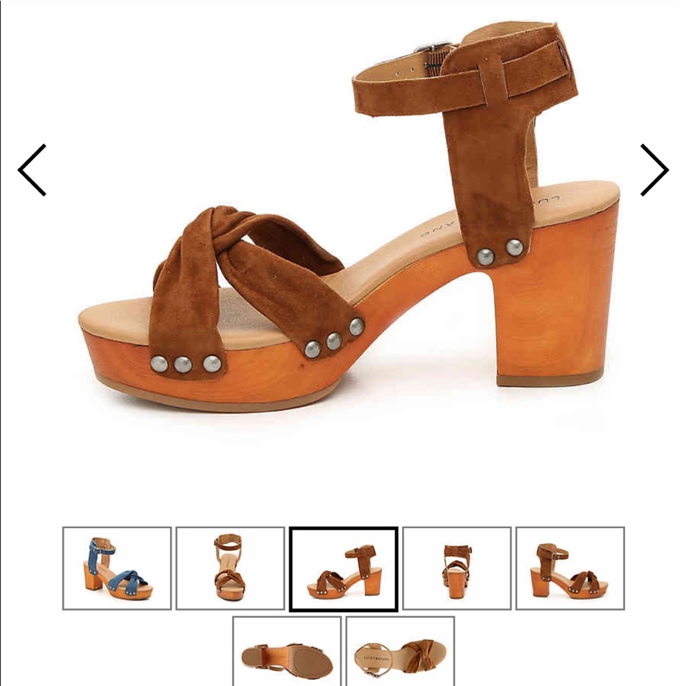 Lucky brand whitneigh platform sandal size 7 NWT